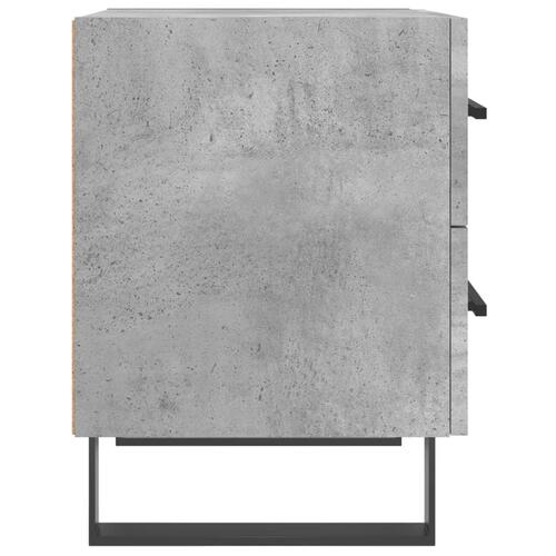 Sengeborde 2 stk. 40x35x47,5 cm konstrueret træ betongrå