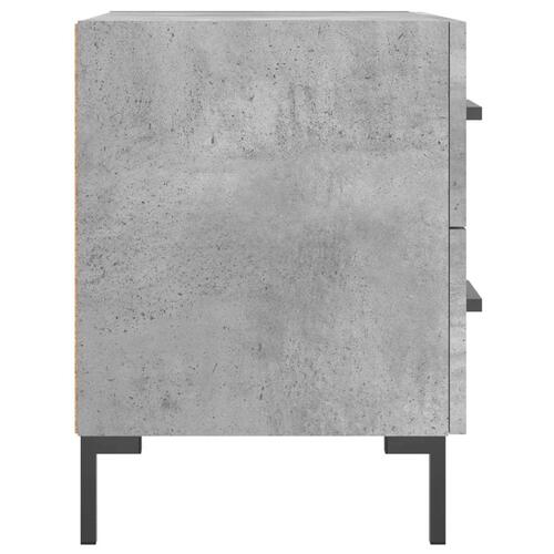Sengeborde 2 stk. 40x35x47,5 cm konstrueret træ betongrå
