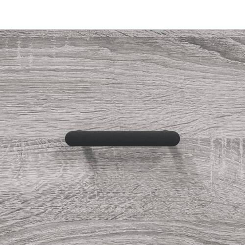 Sengeborde 2 stk. 40x35x47,5 cm konstrueret træ grå sonoma-eg