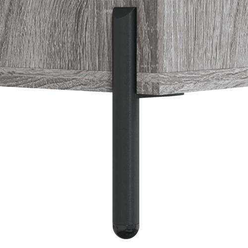 Sengeborde 2 stk. 40x35x47,5 cm konstrueret træ grå sonoma-eg