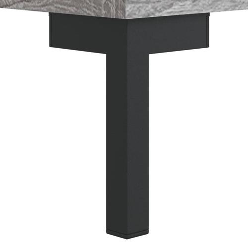 Sengeborde 2 stk. 40x35x47,5 cm konstrueret træ grå sonoma-eg