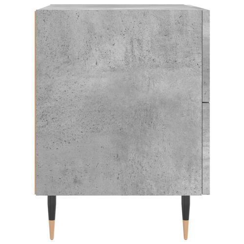 Sengeborde 2 stk. 40x35x47,5 cm konstrueret træ betongrå