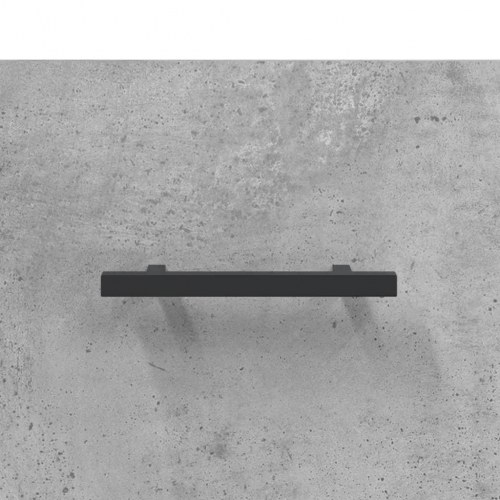 Sengebord 40×35×47,5 cm i konstrueret træ - betongrå med metalfødder