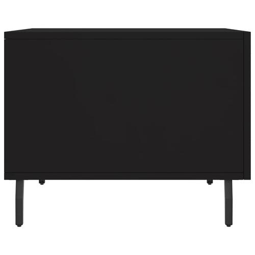 Sofabord 50x50x40 cm konstrueret træ sort