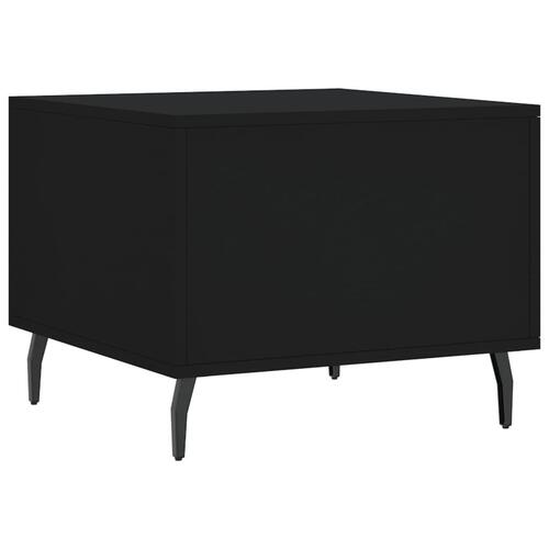 Sofabord 50x50x40 cm konstrueret træ sort