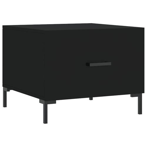 Sofabord 50x50x40 cm konstrueret træ sort