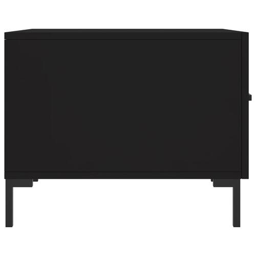 Sofabord 50x50x40 cm konstrueret træ sort