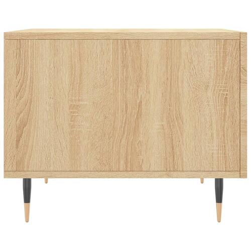 Sofabord 50x50x40 cm konstrueret træ sonoma egetræsfarve