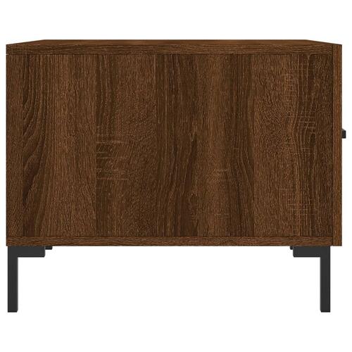 Sofabord 50x50x40 cm konstrueret træ brun egetræsfarve
