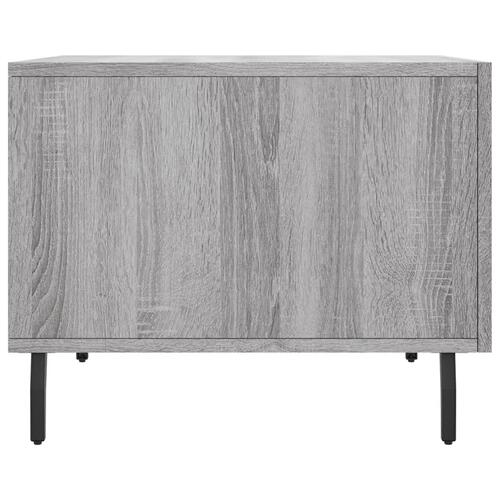 Sofabord 50x50x40 cm konstrueret træ grå sonoma-eg