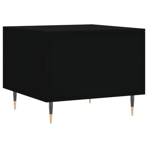 Sofabord 50x50x40 cm konstrueret træ sort