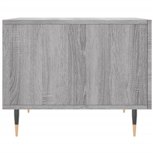 Sofabord 50x50x40 cm konstrueret træ grå sonoma-eg