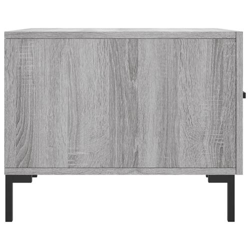 Sofabord 50x50x40 cm konstrueret træ grå sonoma-eg