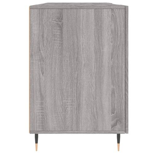 Skrivebord 140x50x75 cm konstrueret træ grå sonoma-eg