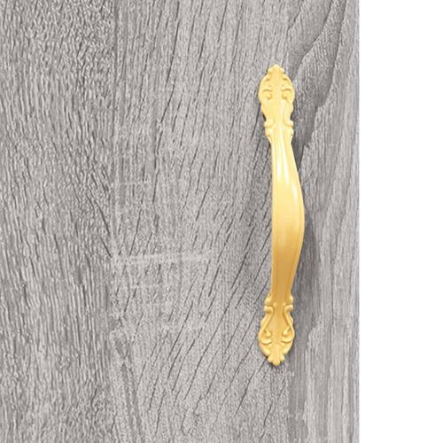 Skrivebord 140x50x75 cm konstrueret træ grå sonoma-eg
