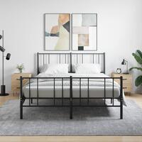 Sengeborde 2 stk. 40x35x47,5 cm konstrueret træ sonoma-eg