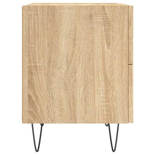 Sengeborde 2 stk. 40x35x47,5 cm konstrueret træ sonoma-eg