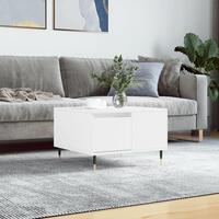 Sofabord 55x55x36,5 cm konstrueret træ hvid