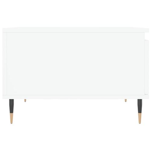 Sofabord 55x55x36,5 cm konstrueret træ hvid
