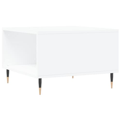 Sofabord 55x55x36,5 cm konstrueret træ hvid