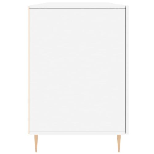 Skrivebord 140x50x75 cm konstrueret træ hvid