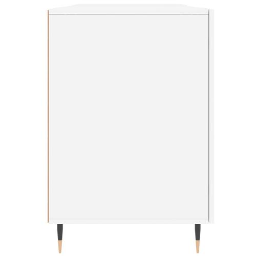 Skrivebord 140x50x75 cm konstrueret træ hvid