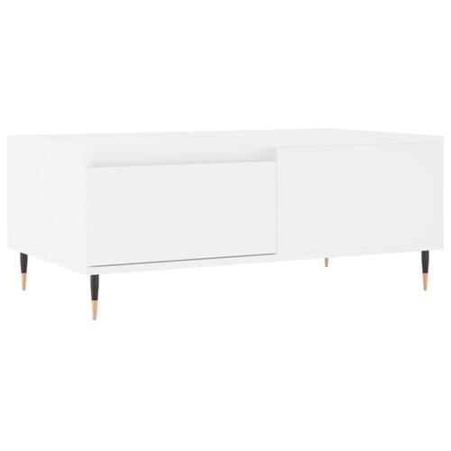 Sofabord 90x50x36,5 cm konstrueret træ hvid