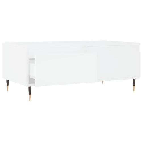 Sofabord 90x50x36,5 cm konstrueret træ hvid