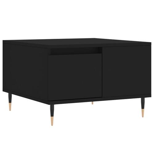 Sofabord 55x55x36,5 cm konstrueret træ sort