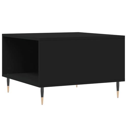 Sofabord 55x55x36,5 cm konstrueret træ sort