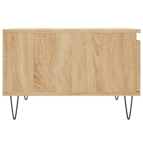 Sofabord 55x55x36,5 cm konstrueret træ sonoma-eg
