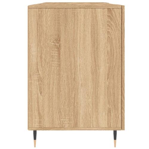 Skrivebord 140x50x75 cm konstrueret træ sonoma-eg