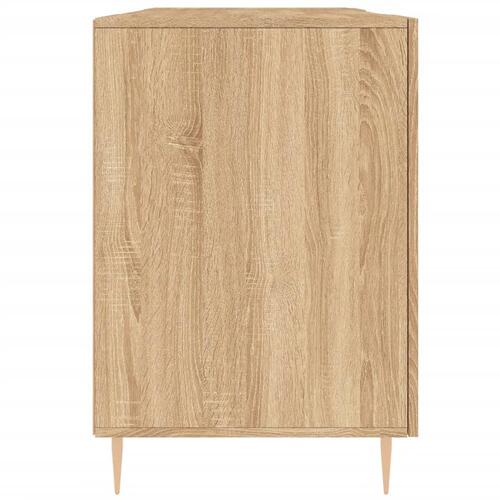 Skrivebord 140x50x75 cm konstrueret træ sonoma-eg