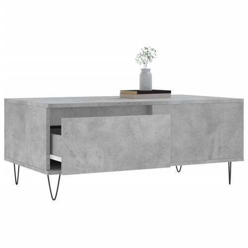 Sofabord 90x50x36,5 cm konstrueret træ betongrå