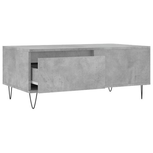 Sofabord 90x50x36,5 cm konstrueret træ betongrå