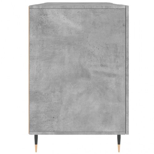 Skrivebord 140 × 50 × 75 cm i konstrueret træ - betongrå