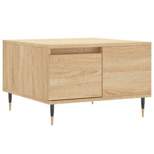 Sofabord 55x55x36,5 cm konstrueret træ sonoma-eg