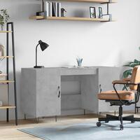 Skrivebord 140x50x75 cm konstrueret træ betongrå