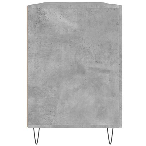 Skrivebord 140x50x75 cm konstrueret træ betongrå