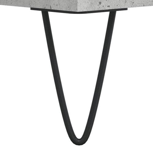 Skrivebord 140x50x75 cm konstrueret træ betongrå