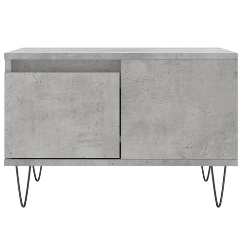 Sofabord 55x55x36,5 cm konstrueret træ betongrå