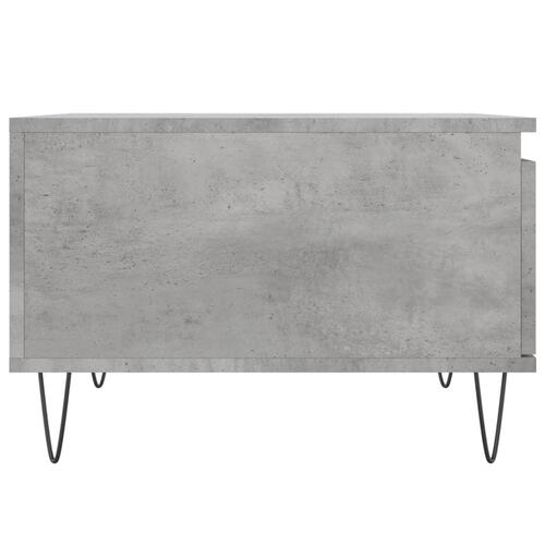 Sofabord 55x55x36,5 cm konstrueret træ betongrå