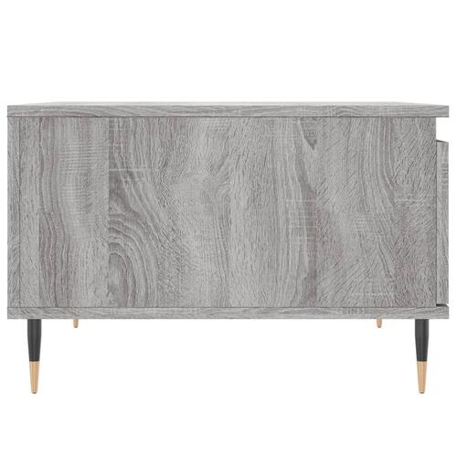 Sofabord 55x55x36,5 cm konstrueret træ grå sonoma-eg