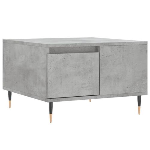 Sofabord 55x55x36,5 cm konstrueret træ betongrå