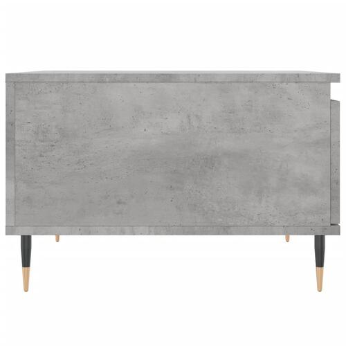Sofabord 55x55x36,5 cm konstrueret træ betongrå
