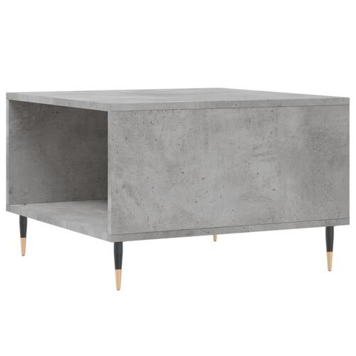 Sofabord 55x55x36,5 cm konstrueret træ betongrå