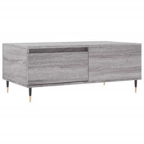 Sofabord 90x50x36,5 cm konstrueret træ grå sonoma-eg