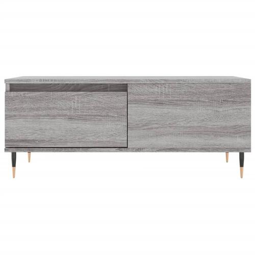 Sofabord 90x50x36,5 cm konstrueret træ grå sonoma-eg