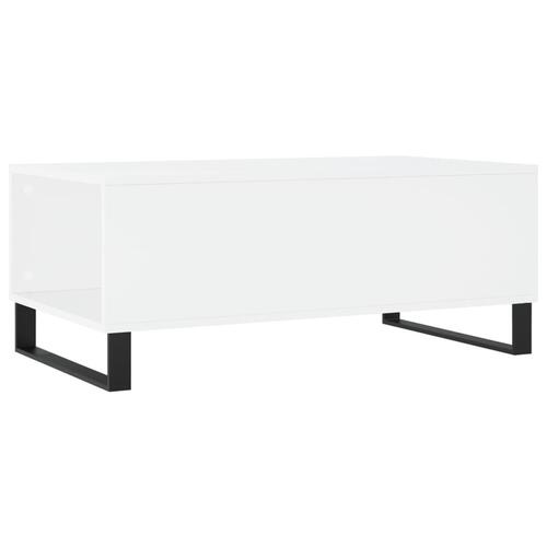 Sofabord 90x50x36,5 cm konstrueret træ hvid