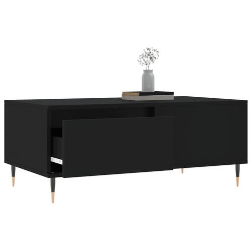 Sofabord 90x50x36,5 cm konstrueret træ sort